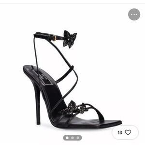 Versace Black Butterfly Heels